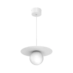 Luster na sajli FLAT 1xE27/15W/230V bela