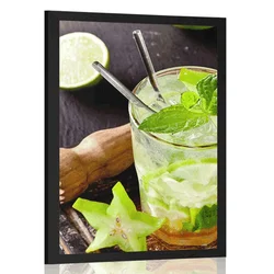 Plakat okusni Mojito - 60x90 silver