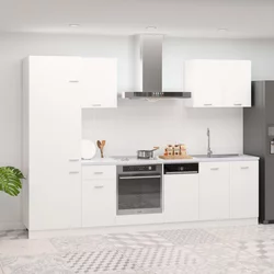7-dijelni set kuhinjskih ormarića Lyon bijeli inženjerski drvo