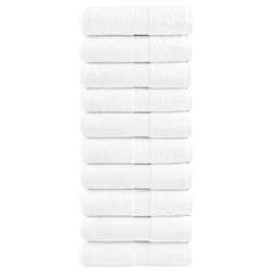 Premium ručnici za goste SOLUND 10 kom. Bijeli 30x50 cm 600 g/m2