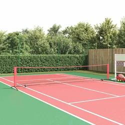 Teniska mreža Crna i crvena 494,5 x 90 x 87 cm Poliester