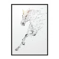 shumee PLAKAT ZA SLIKE V OKVIRJU 43x33 cm Konj P703