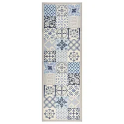Vidaxl Kuhinjska talna preproga pralna mozaik 45x150 cm