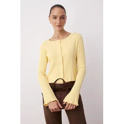 Trendyol Milla ženska bluza Twoaw26Bz00046, svetložuta-žuta