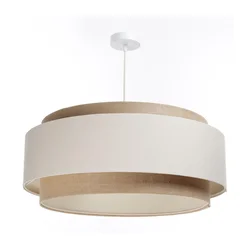 Luster na sajli DOBLO 1xE27/60W/230V krem/bež