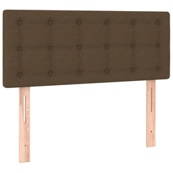Vidaxl Posteljno vzglavje temno rjavo 80x5x78/88 cm blago