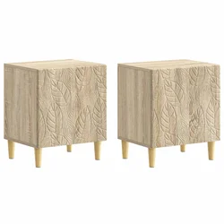 Noćni ormarić 2 pcs Hrast sonoma 43 x 34,5 x 50 cm