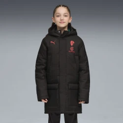 Puma AC Milan Training Winter Jacket Youth, Black, Size 7-8Y, Clothing
