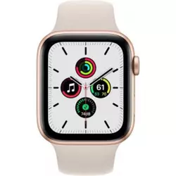 Apple Watch SE 40mm (GPS Only) Aluminium Case Gold Sport Band Starlight Crni