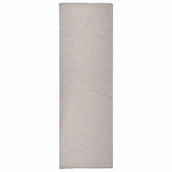 Vidaxl Zunanja preproga ploščato tkanje 80x250 cm svetlo siva