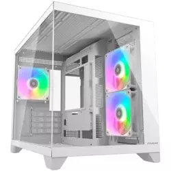 COUGAR FV150 Mini RGB PC Case, Mid tower, White - CGR-2QA6W-RGB