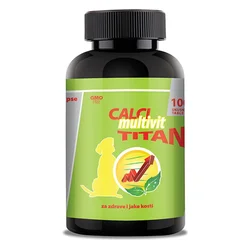 CalciMultivit Titan za zdrave i jake kosti kod velikih rasa pasa 100 tableta
