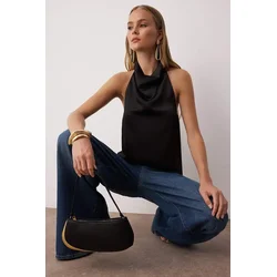 Trendyol Milla ženska bluza Degaje Party Blouse Tpraw26Bz00003, Crna