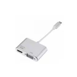 Stars Solutions Adapter, USB - C na HDMI, VGA, Sivi