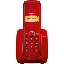 Telefon SIEMENS Gigaset A120, bežični, crveni