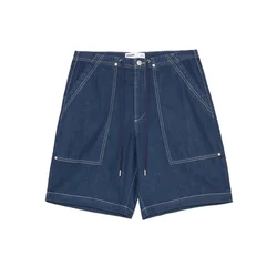 Cropp - Baggy teksas šorts - navy