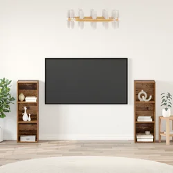 Set TV komoda Zidne 2 pcs Staro drvo 107 x 35 x 37 cm