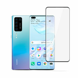 Celotna zaščita stekla – lepilo čez celotno steklo Huawei P40 Pro – črna