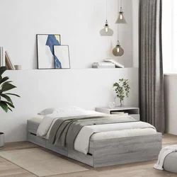 vidaXL Posteljna konstrukcija s prostorom za shranjevanje 80 x 200 cm