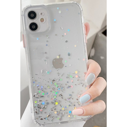 MCTK6-IPHONE 12 Pro Max * Furtrola 3D Sparkling star silicone Transparent (89)