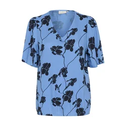 Kaffe Bluza Ariana modra/črna