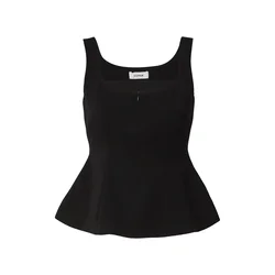 La Pajé Top Peplum črna
