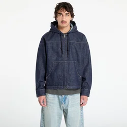 Jakna Calvin Klein Jeans Denim Zip Front Hood Jacket Blue S