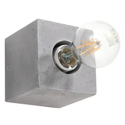 Sollux SL.0682 - Zidno svetlo ABEL 1xE27/15W/230V, betonsko