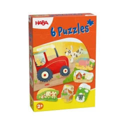 Haba Puzzle za najmlajše Kmetija 6 kosov