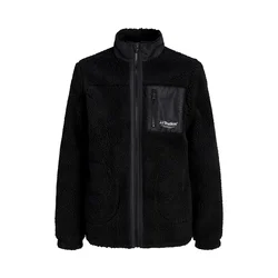 Jack & Jones Junior Jopa iz flisa JJESoho črna/bela