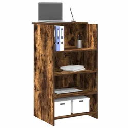 Recepcijski stol dimljeni hrast 55x50x103,5cm konstruirano drvo