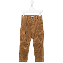 Brunello Cucinelli - corduroy straight leg trousers - kids - Brown