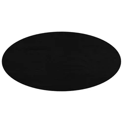 Vidaxl Mizna plošča temno rjava 80x40x2 cm trdna hrastovina ovalna