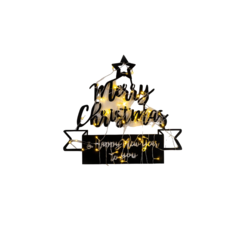 WALLXPERT XMASBLACK 004 Zidna dekoracija