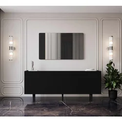 Hanah Home komoda Capella 200, 200 cm, crna