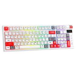 Tastatura mehanička Gaming Fantech MK918 RGB Atom PRO097 Wireless bela (blue switch)