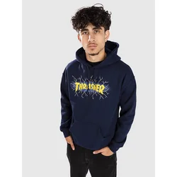 Thrasher Lightning moški pulover s kapuco moški pulover s kapuco navy
