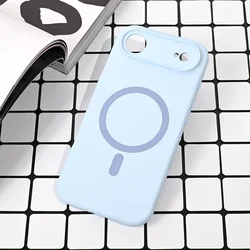 Maska za iPhone 17 Air 66 Magsafe Pure color svetlo plava