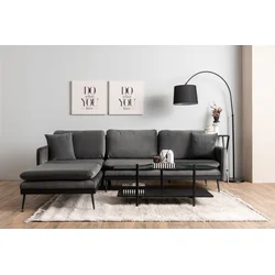 Atelier del Sofa Ugaona garnitura Reya Antracit