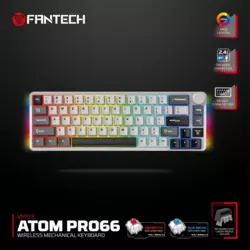 Tastatura Mehanicka Gaming Fantech MK919 Atom PRO66 siva (Blue switch)