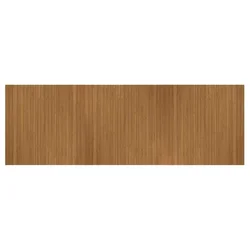 Vidaxl Preproga pravokotna rjava 100x300 cm bambus