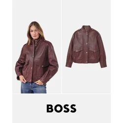 Boss Usnjena Jakna