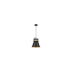 Luster na kablu TAO 1xE27/60W/230V, prečnik 25 cm, crne boje
