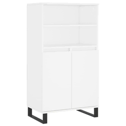 Visoka komoda bijela 60x36x110 cm od konstruiranog drva