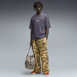 PUMATECH SPC Camo Oversized Pants Unisex, Men, Chai Latte, XS