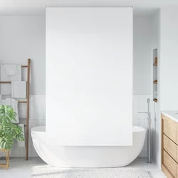 Rolo zavjesa za tuš 120x240 cm širina tkanine 116 cm