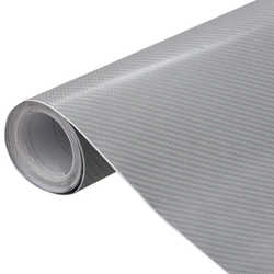 Folije za automobil 2 kom 4D srebrne 100 x 150 cm