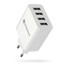 slomart EAV SC-400 polnilec, 4x USB-A, 25W, bel