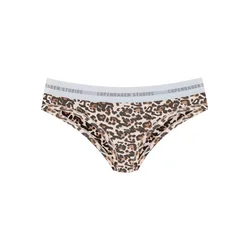 Copenhagen Studios Bikini hlačke svetlo bež / progasto bež / rjava / temno rjava