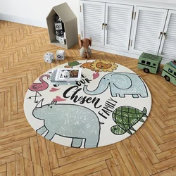 CONCEPTUM HYPNOSE Woopamuk103 Okrugli beli tepih sa printom 100 x 100 (625HFT2225)